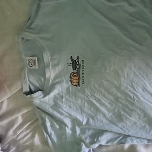 Life is good shirt medium light blue